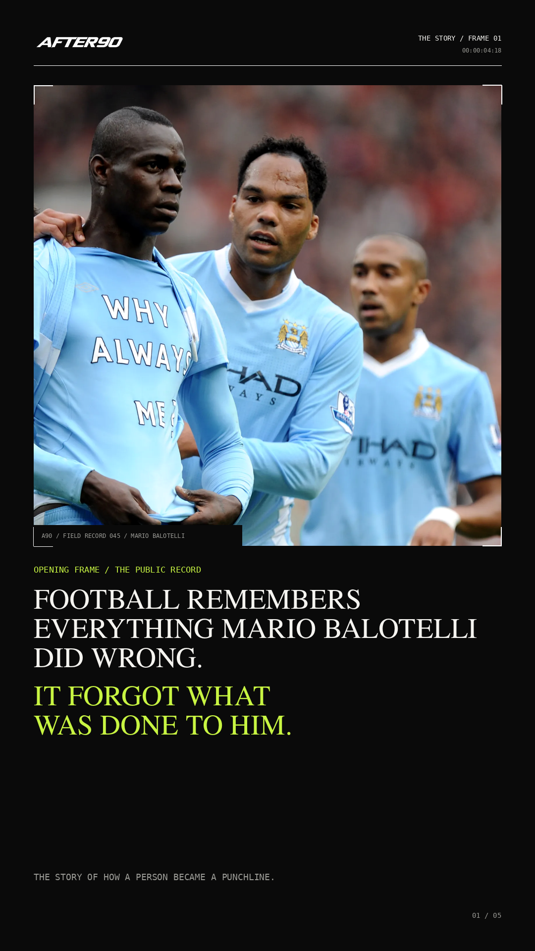 Mario Balotelli — The Story